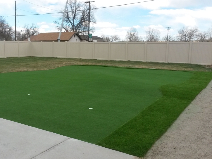 Plastic Grass Hayden, Arizona Putting Green Flags, Backyard Ideas
